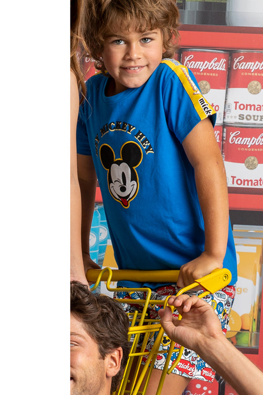 Pigiama estivo bambino t-shirt topolino Admas