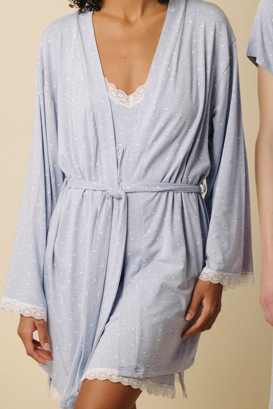 Vestaglia a kimono con cintura Admas