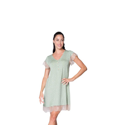 Camicia da notte Lucina Pepita