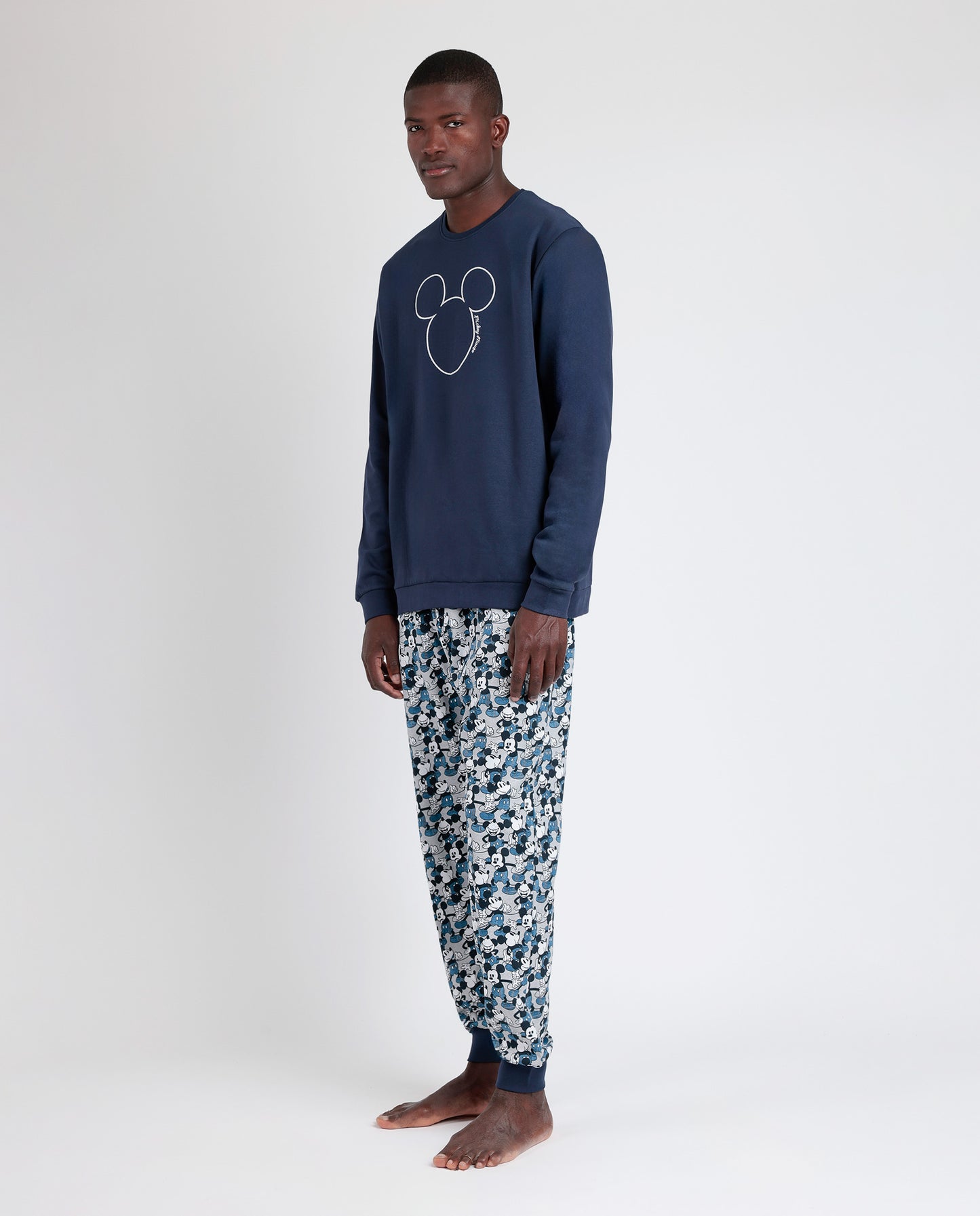 Pigiama uomo invernale blu Disney