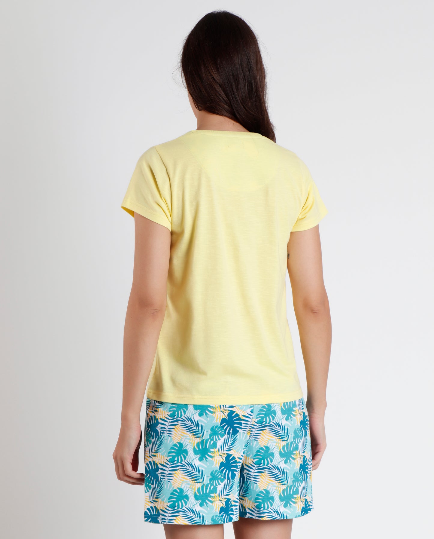 Pigiama estivo donna t-shirt e pantaloncino Ananas Admas