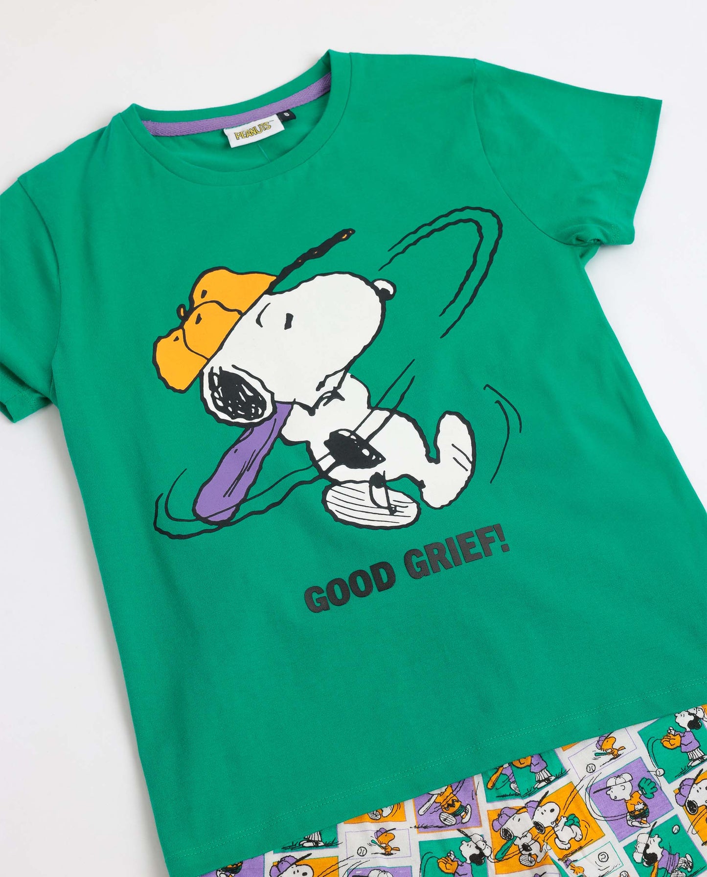 Pigiama estivo bambino con t-shirt Snoopy Admas
