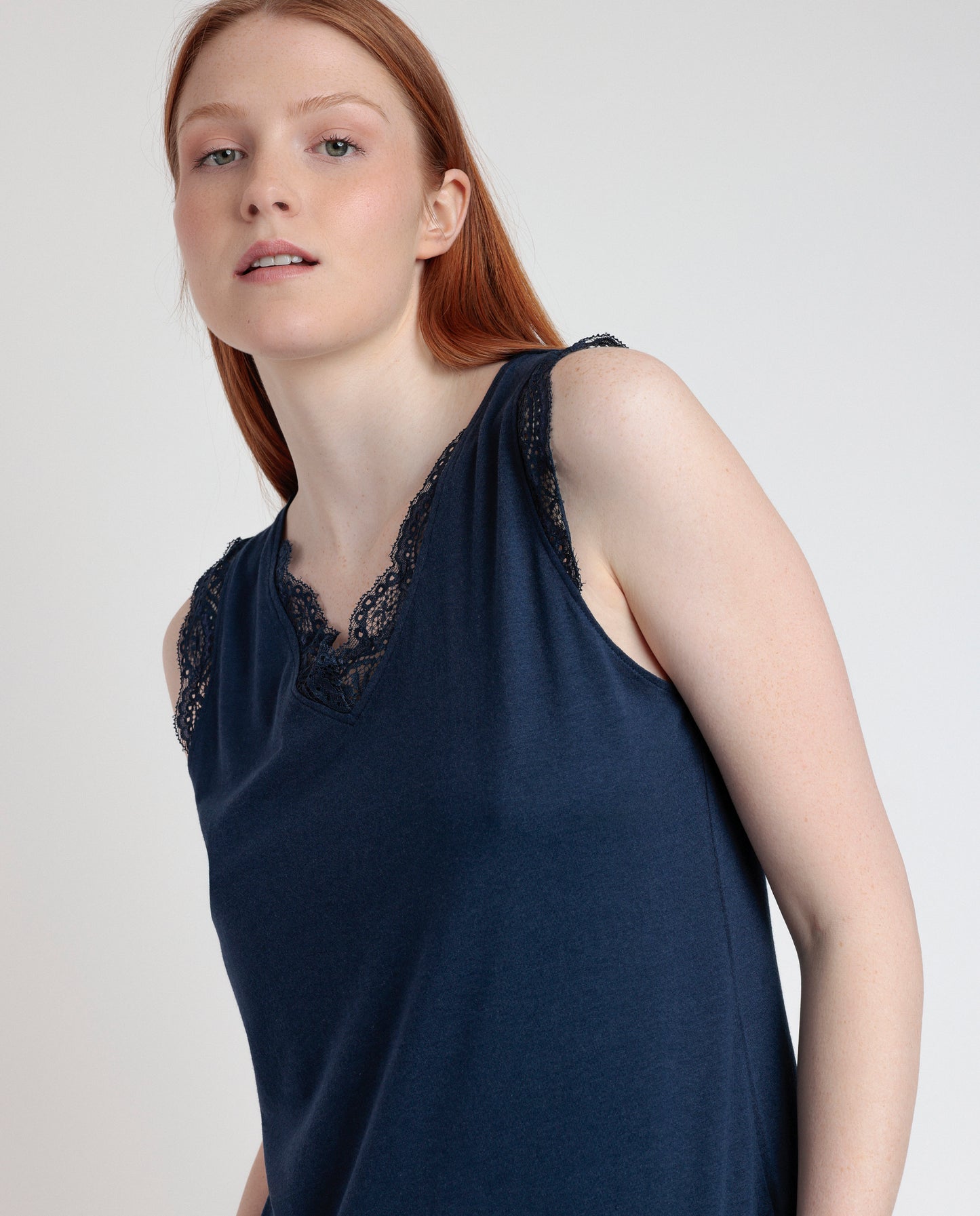 Pigiama estivo donna canotta e pantaloncino blu fiorellini Admas