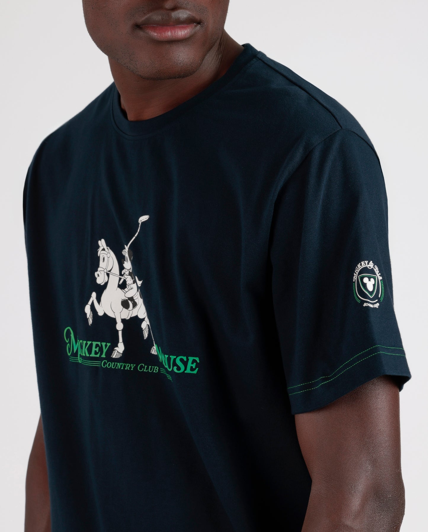 Pigiama estivo uomo T-shirt Mickey Mouse e pantaloncino a righe Admas