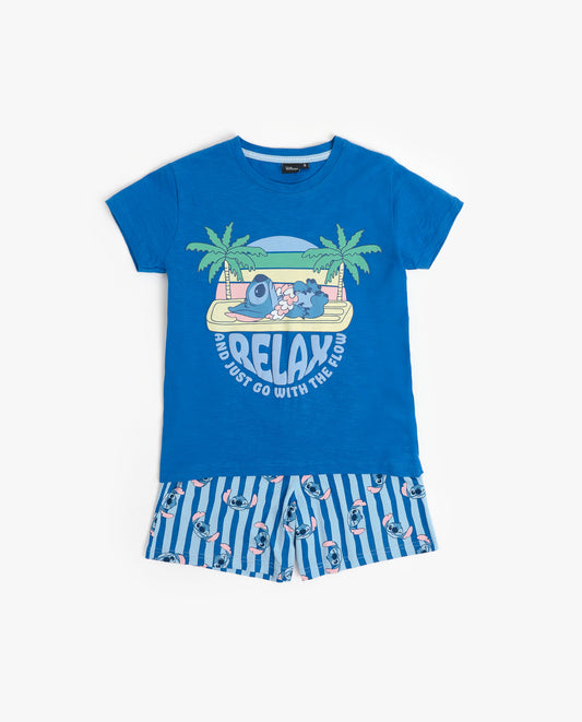 Pigiama estivo bambino con t-shirt Lilo e Stitch Admas