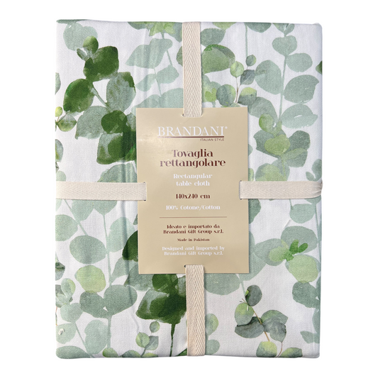 Tovaglia piazzata con stampa foglie Flora Brandani