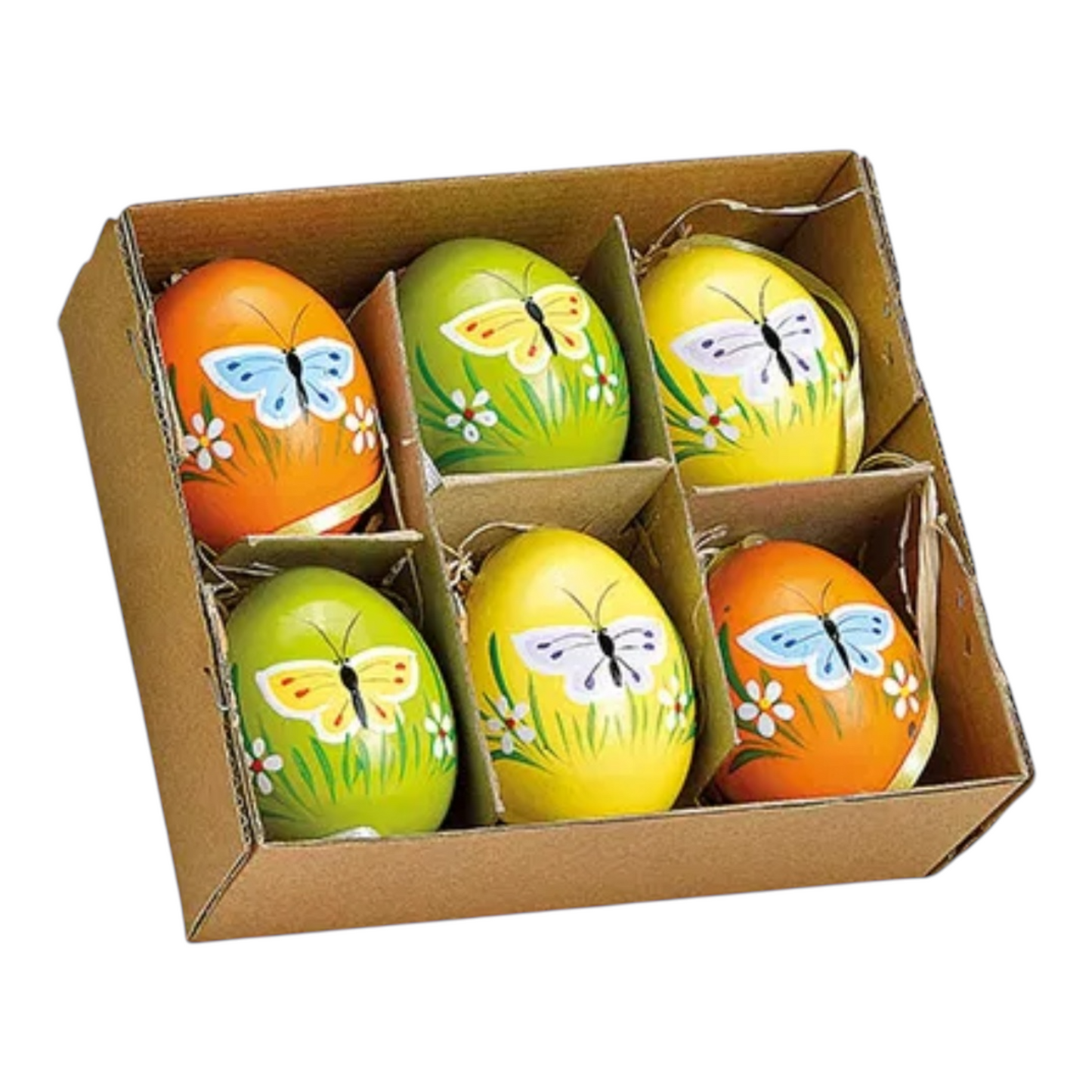 Set 6 uova di pasqua decorative Wurm