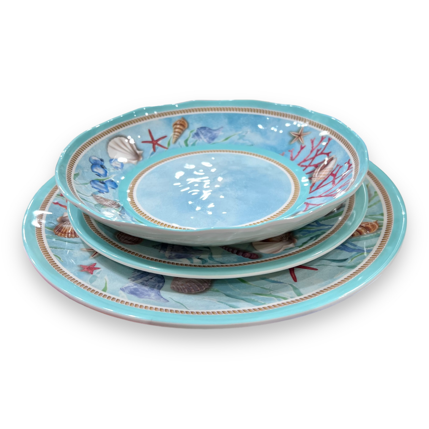 Set piatti da 18 pezzi Reef Melamina Brandani