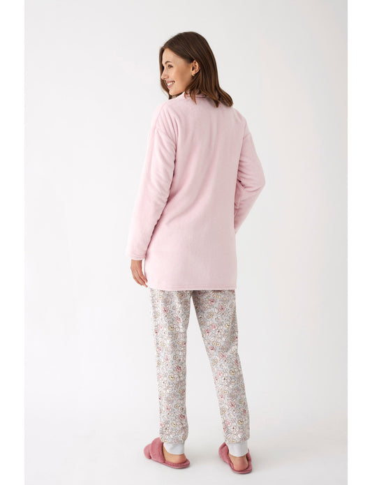 Pigiama 3 Pezzi Donna Invernale Floreale Promise