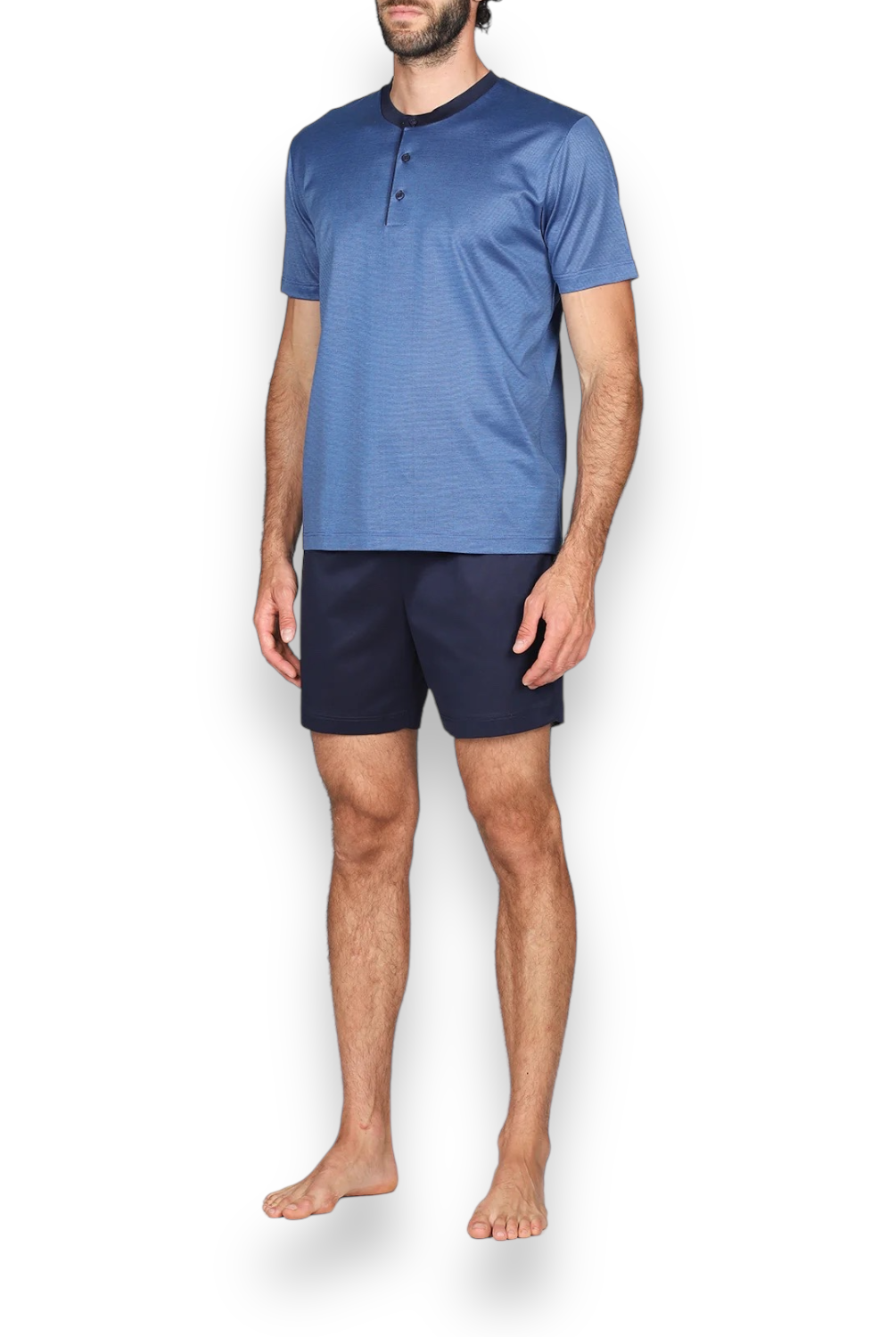 Pigiama uomo corto con T-Shirt avio Julipet Bergamo