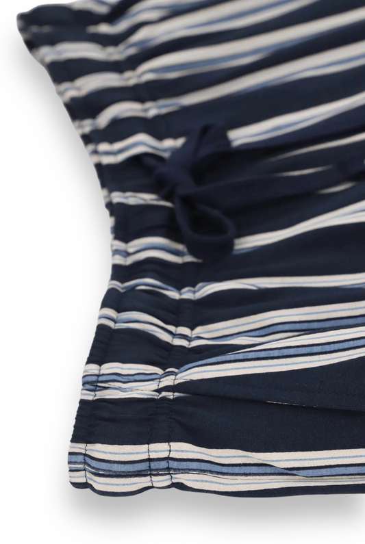 Pigiama uomo corto con pantalone a righe Perofil