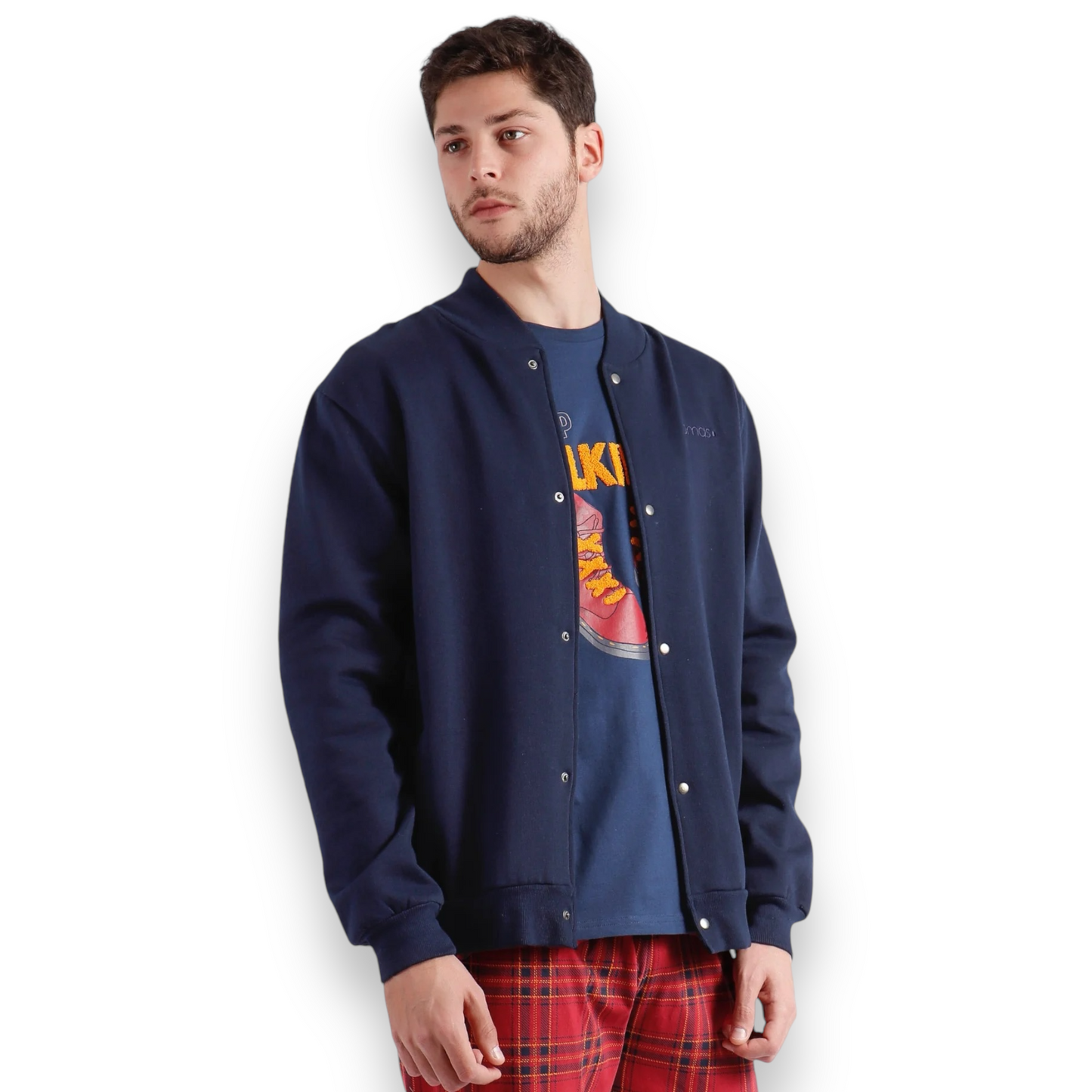 Vestaglia uomo blu con bottoni Admas