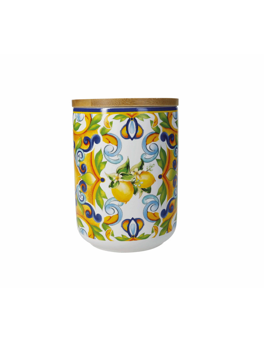 Barattolo Citrus Blu tacco ermetico bon china bamboo Brandani
