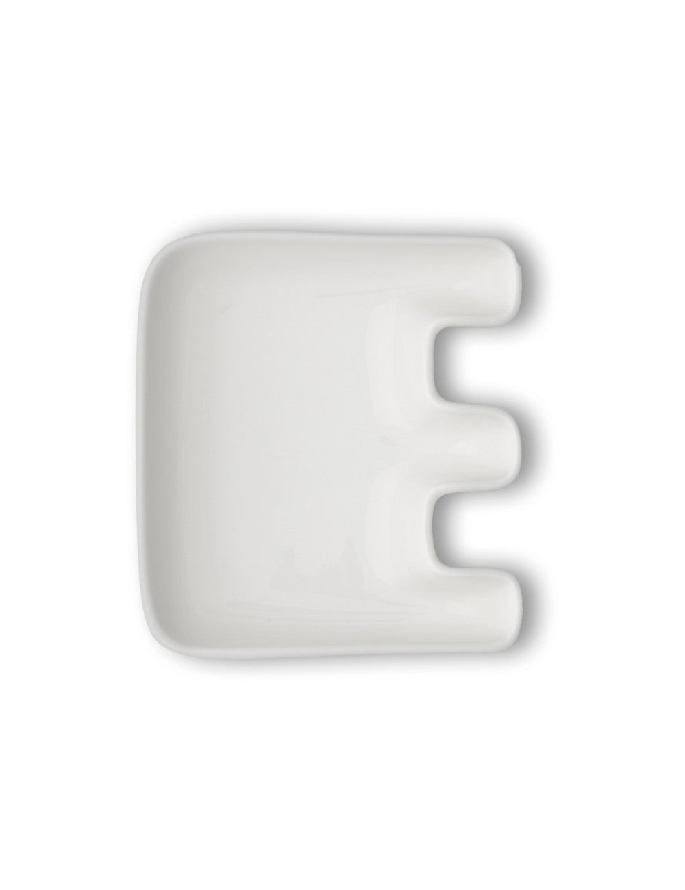 Decorazione Lettera E in porcellana Brandani