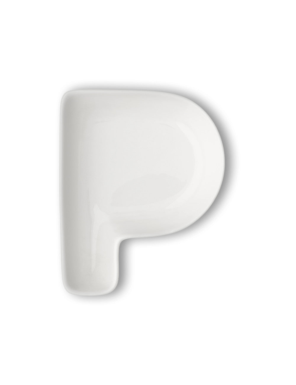 Decorazione Lettera P in porcellana Brandani