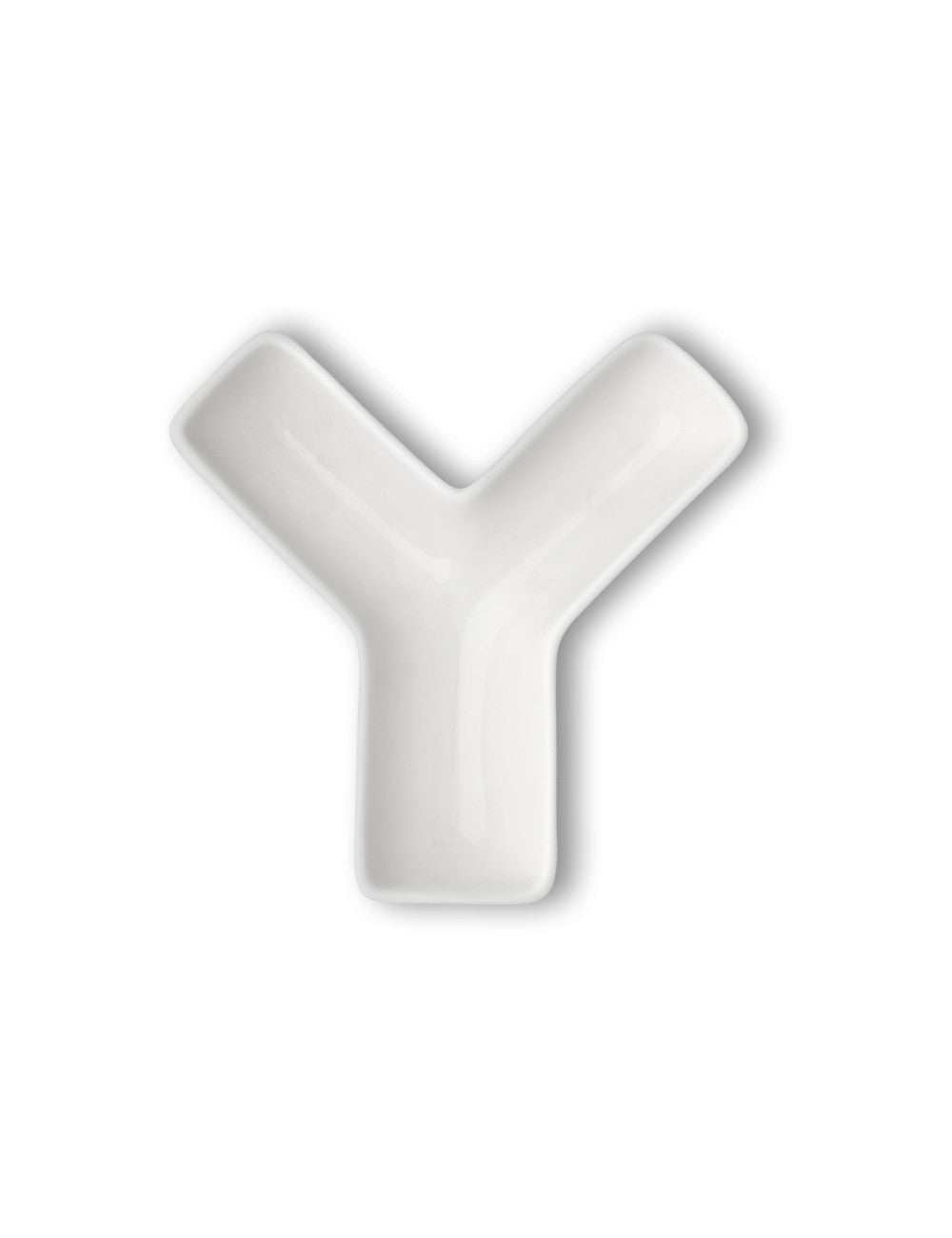 Decorazione Lettera Y in porcellana Brandani