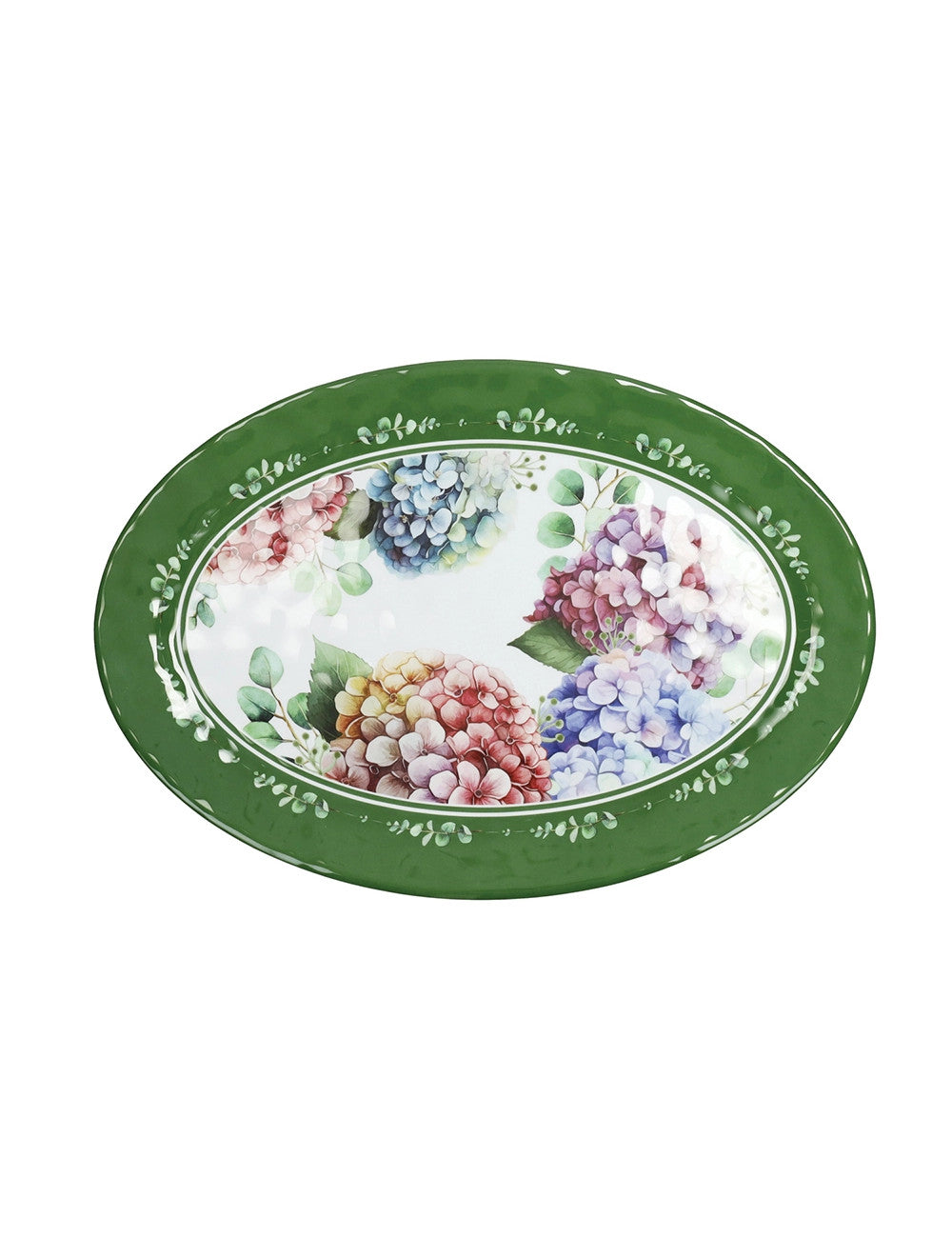 Vassoio Ovale Flora decori in melamina Brandani