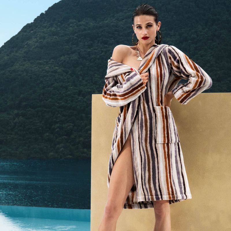 Accappatoio CARRARA - "CIUTADELLA" variante Tortora