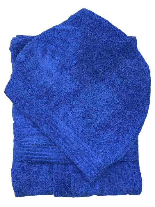 Accappatoio in spugna con cappuccio