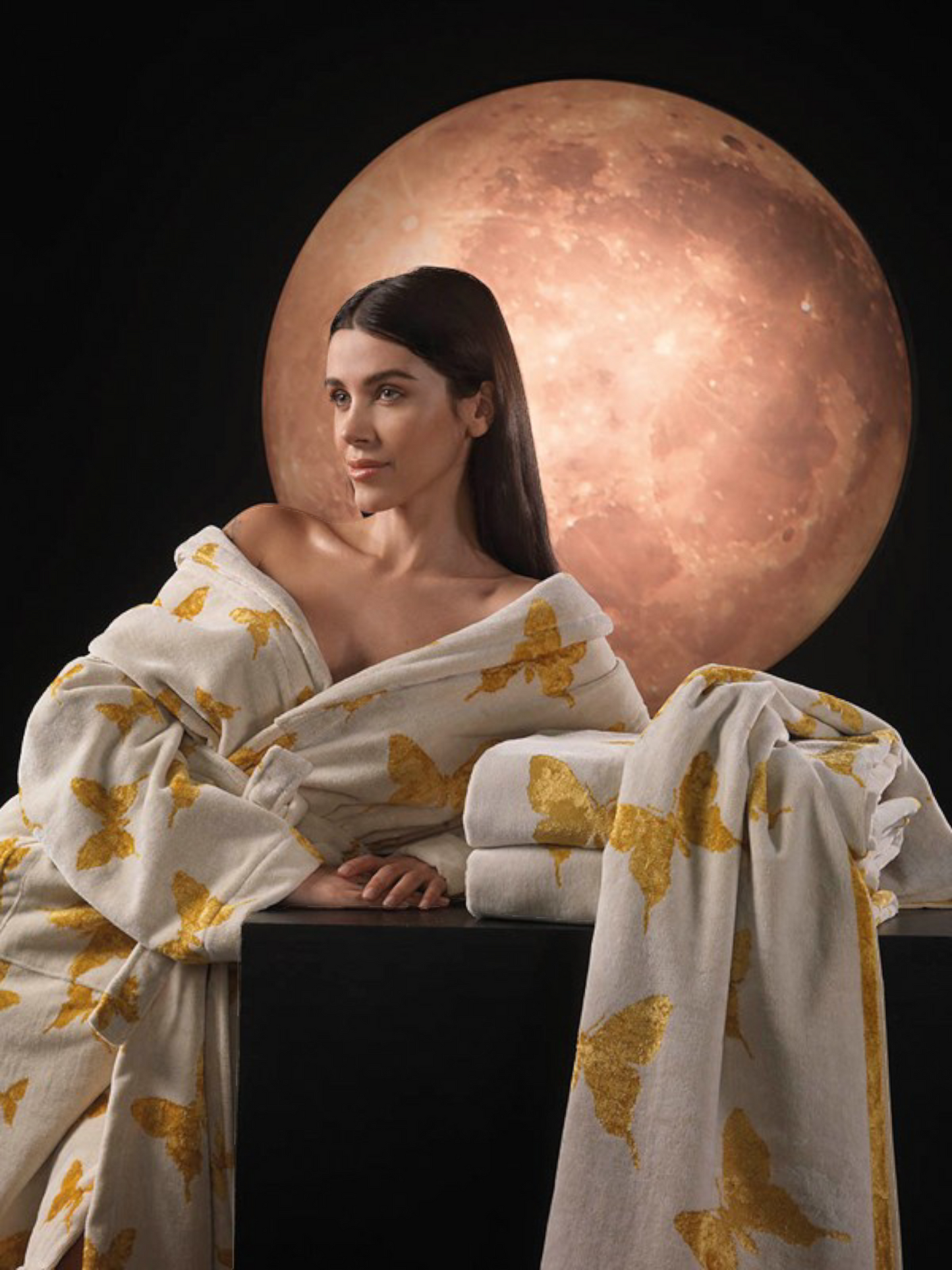 Accappatoio CARRARA - "FARFALLE"