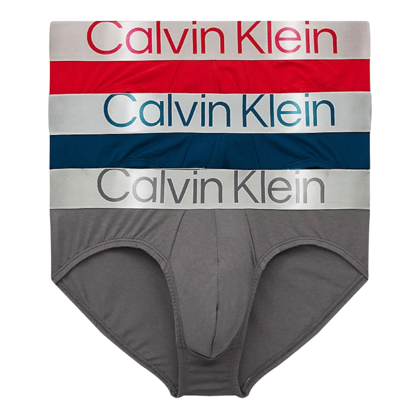 Slip CALVIN KLEIN 3 Pack - Steel Cotton