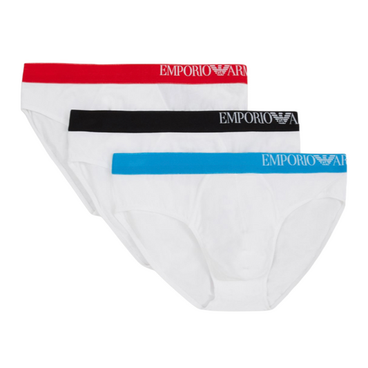 SLIP 3-PACK EMPORIO ARMANI CON BANDA LOGO LATERALE