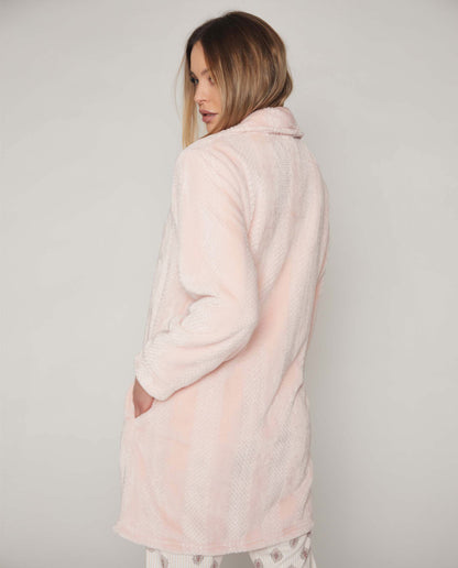 Vestaglia donna invernale pile rosa Admas