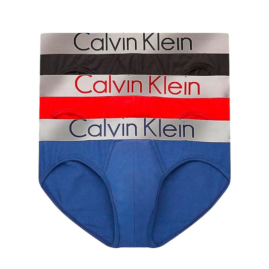 Slip CALVIN KLEIN 3 Pack - Steel Cotton