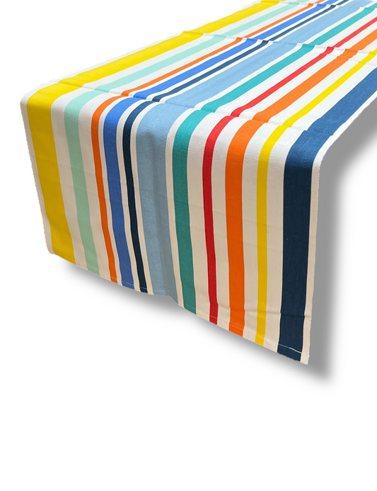 Runner da tavola righe multicolore Tahiti Brandani