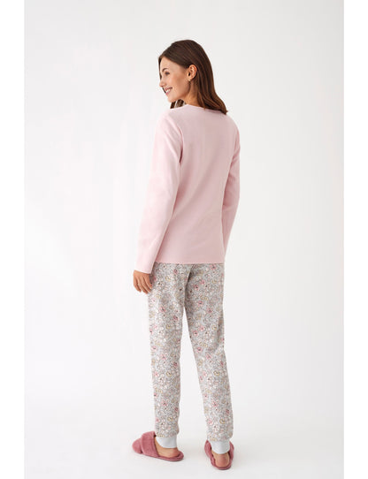 Pigiama 3 Pezzi Donna Invernale Floreale Promise