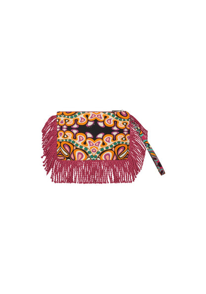 Borsa tracolla con frange multicolore Miss Bikini