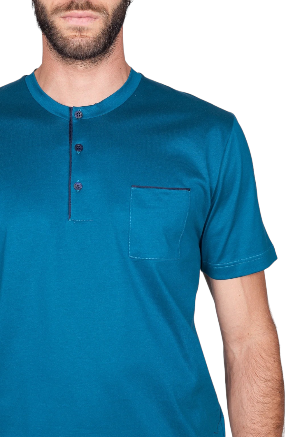 Pigiama uomo corto in tinta unita Julipet – FR HOME