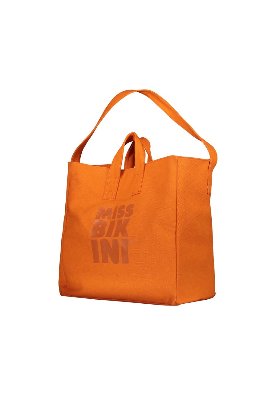 Borsa tinta unita con logo Miss Bikini