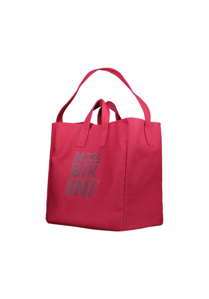 Borsa tinta unita con logo Miss Bikini