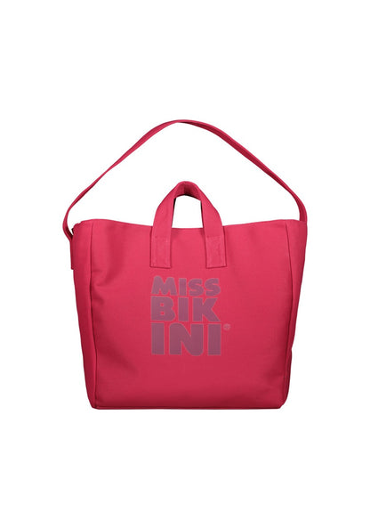 Borsa tinta unita con logo Miss Bikini