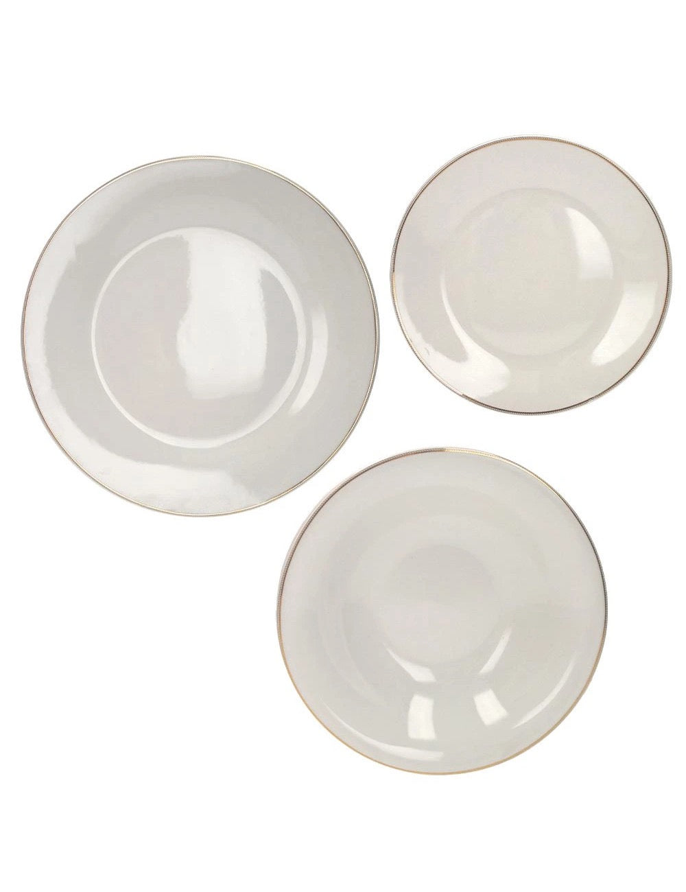 Set Piatti 18 Pz Punto Oro Brandani