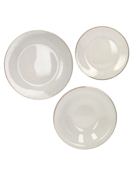 Set Piatti 18 Pz Punto Oro Brandani