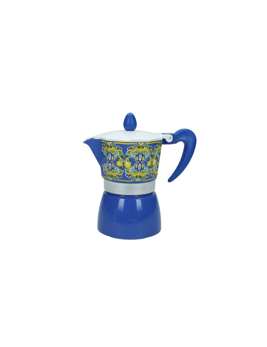 Caffettiera Citrus Blu 3 tazze Brandani