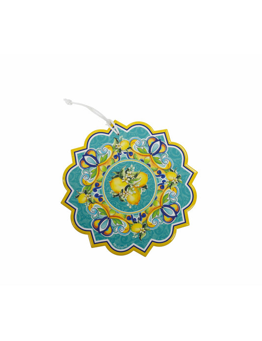 Decorazione Citrus in ceramica e sughero Brandani