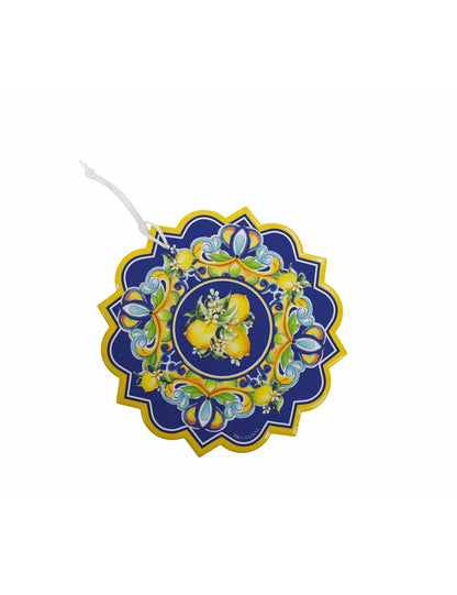 Decorazione Citrus in ceramica e sughero Brandani
