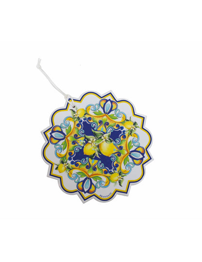 Decorazione Citrus in ceramica e sughero Brandani