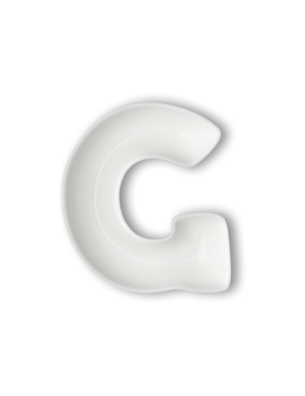 Decorazione Lettera G in porcellana Brandani
