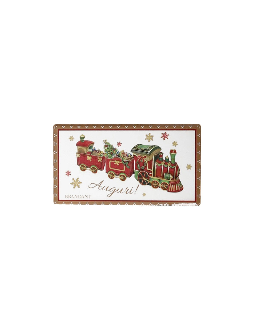 Magneti Christmas Auguri 4 pz Ceramica Brandani