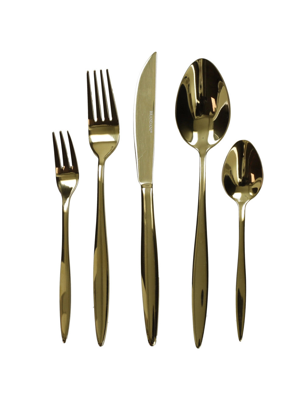 Set posate stretch gold 20pz Inox Brandani