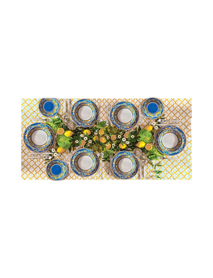 Set piatti 18 pezzi Citrus porcellana Brandani