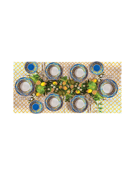 Set piatti 18 pezzi Citrus porcellana Brandani